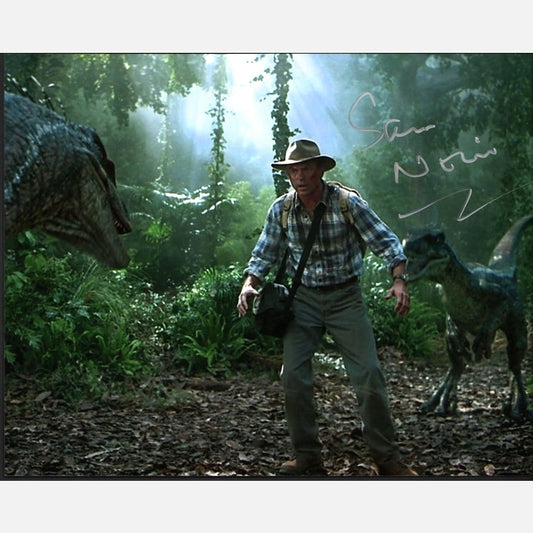 SAM NEIL autograph ACOA signed 8x10 photography JURASSIC PARK 8X10