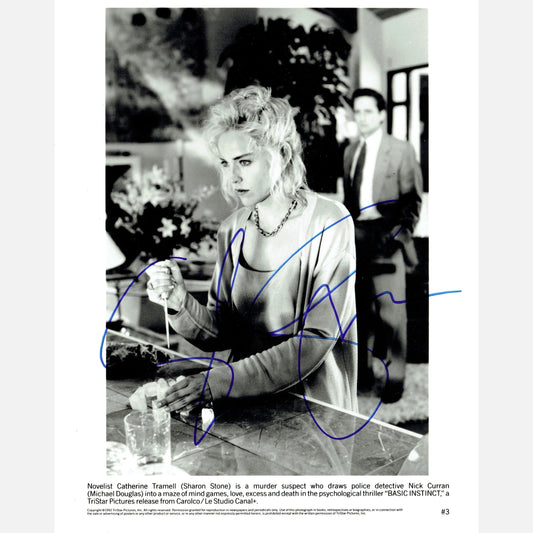 SHARON STONE autograph ACOA signed 8x10 photography BASIC INSTINCT 8x10