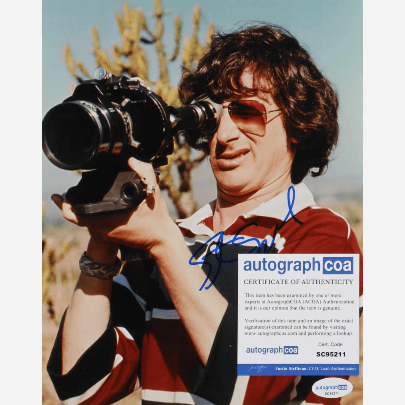 STEVEN SPIELBERG autograph ACOA signed 8x10 photography 8x10