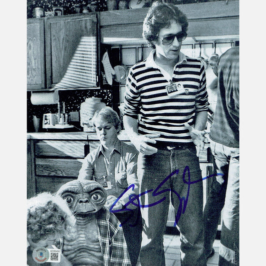 STEVEN SPIELBERG autograph BECKETT signed 8x10 photography ET 8x10