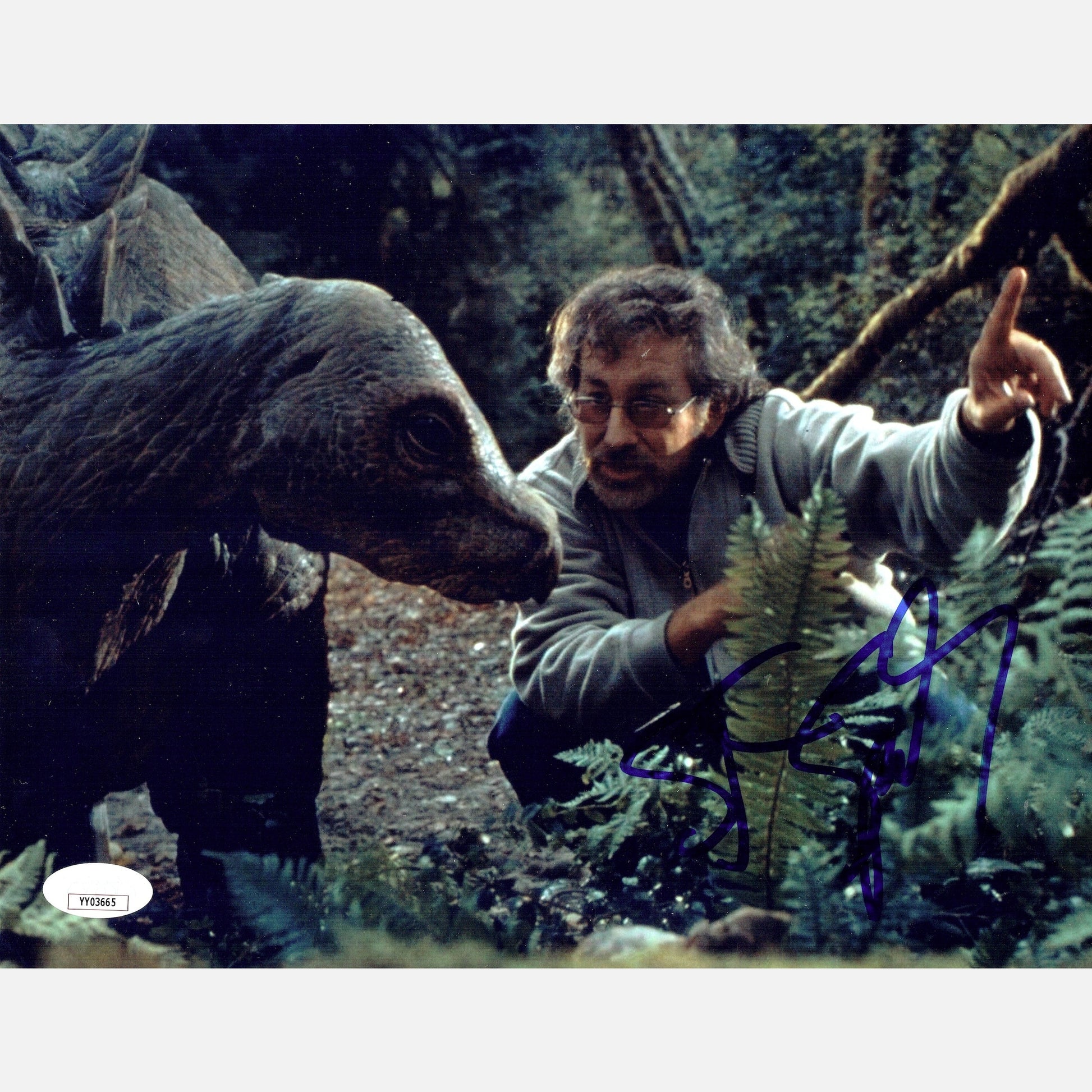 STEVEN SPIELBERG autograph JSA LOA signed 8x10 photography JURASSIC PARK 8x10