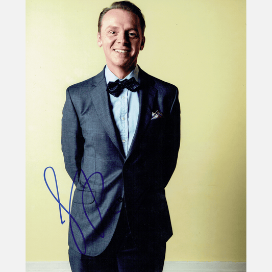 Autograf SIMON PEGG Certyfikat ACOA 20x25 cm