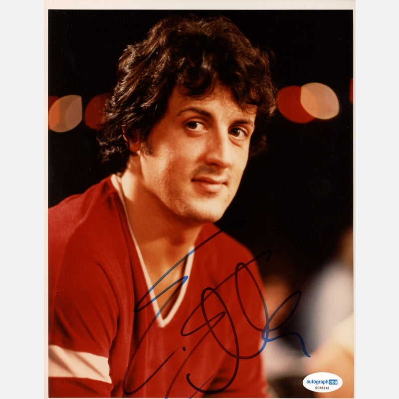 Autograf SYLVESTER STALLONE Certyfikat ACOA 20x25 cm