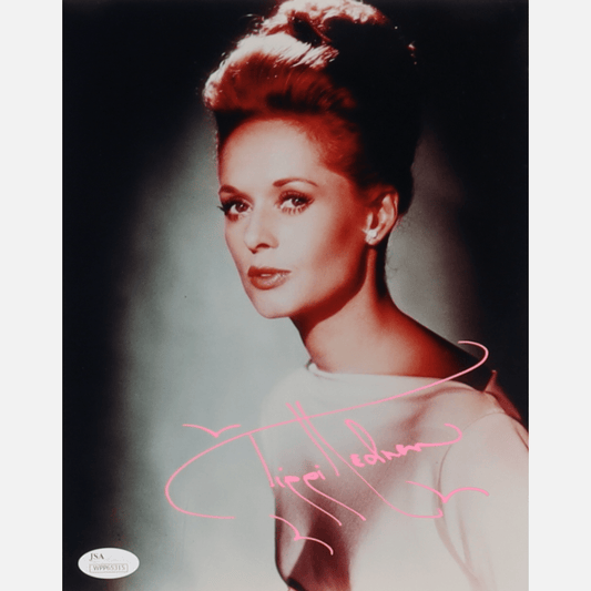 Autograf TIPPI HEDREN Certyfikat JSA 20x25 cm PTAKI Hitchcock