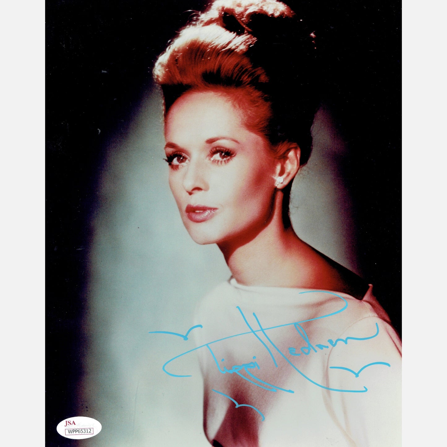 Autograf TIPPI HEDREN Certyfikat JSA 20x25 cm PTAKI Hitchcock