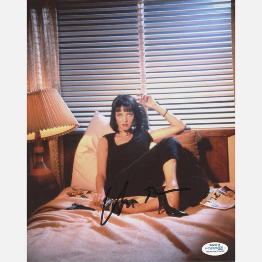 UMA THURMAN autograph ACOA signed 8x10 photography PULP FICTION 8x10