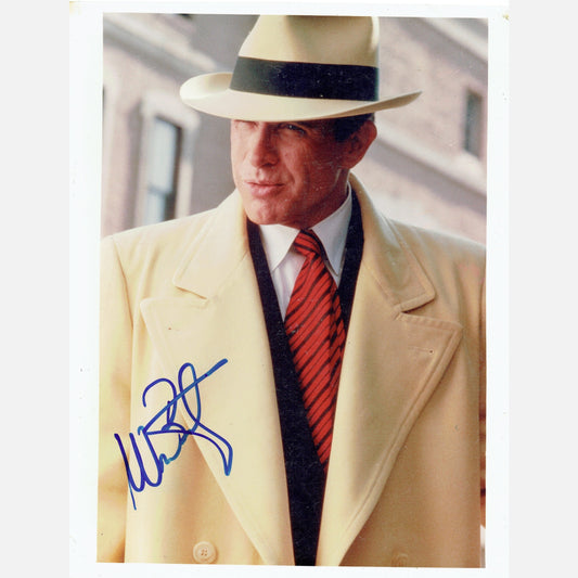 WARREN BEATTY autograph ACOA signed 8x10 photography DICK TRACY 8x10