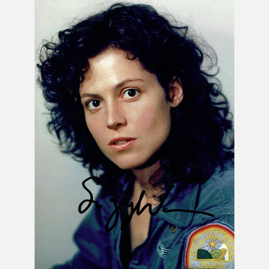 Autograf SIGOURNEY WEAVER Certyfikat ACOA 15x21 Obcy