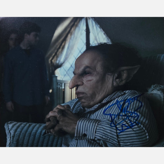 Autograf WARWICK DAVIS Certyfikat ACOA 20x25 cm HARRY POTTER