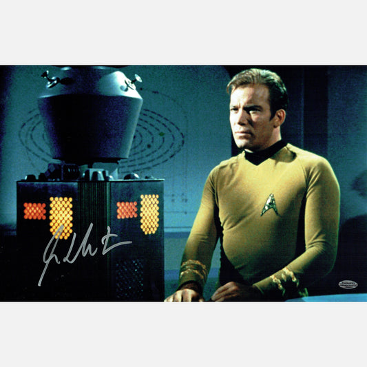 Autograf WILLIAM SHATNER Certyfikat Playball Ink 28x43 cm STAR TREK